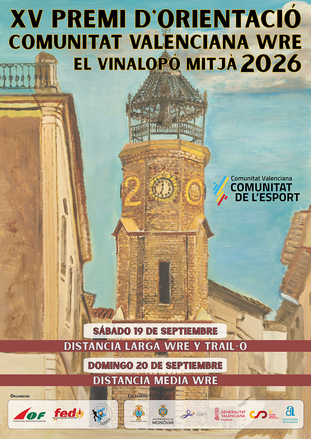 XV PREMI D'ORIENTACIÓ DE LA COMUNITAT VALENCIANA 2026  - EL VINALOPÓ MITJÀ
