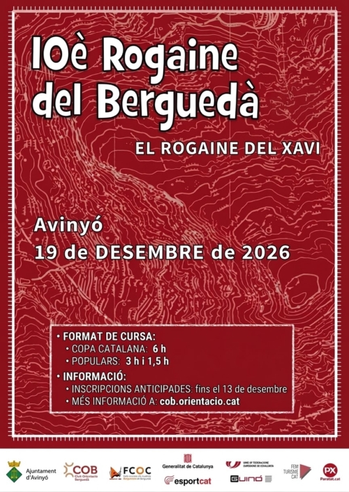Copa Catalana Rogaine. 10è Rogaine del Berguedà - Avinyó  -El rogaine del Xavi