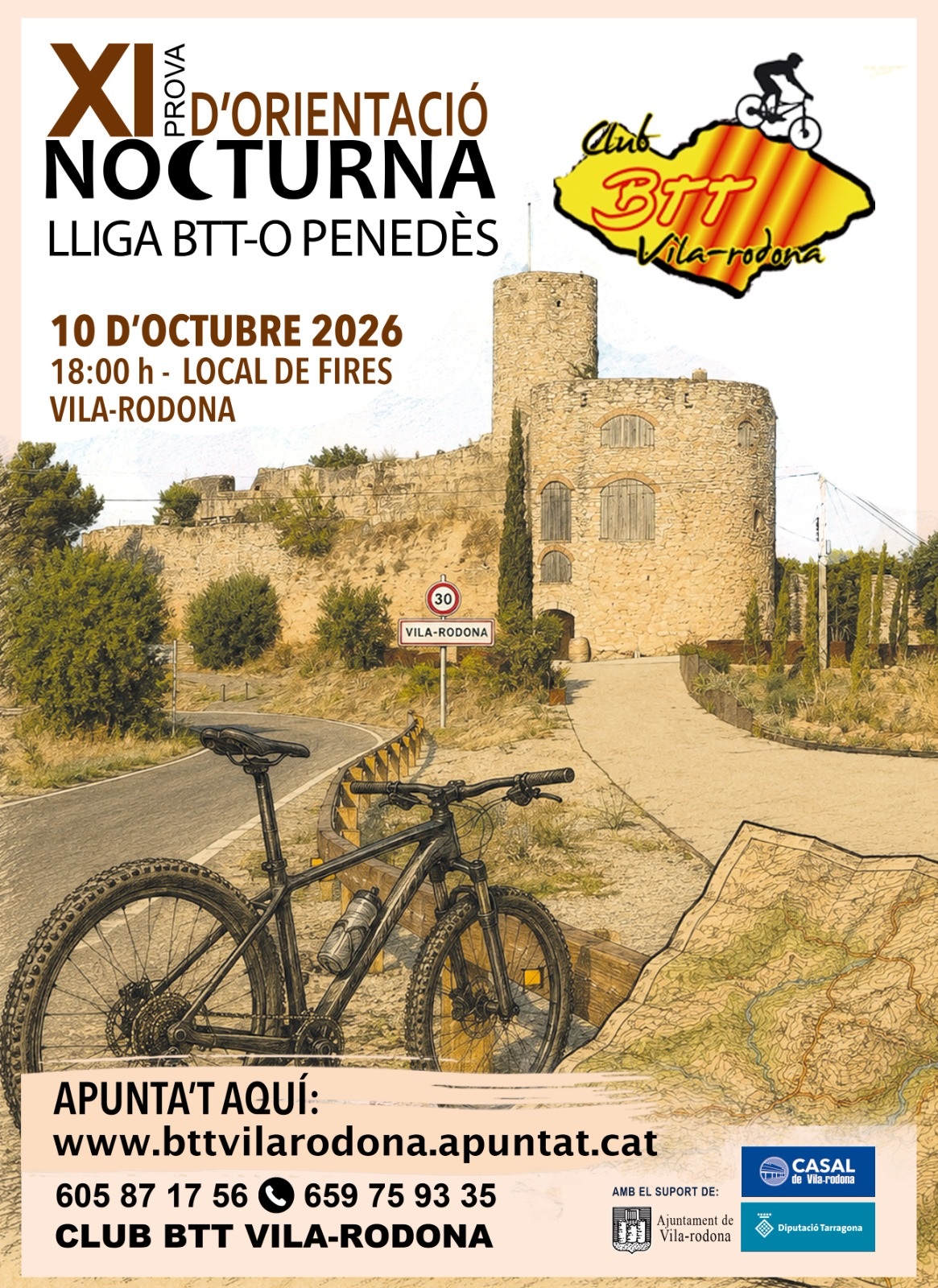 XI PROVA D´ORIENTACIÓ BBT O NOCTURNA de VILA-RODONA