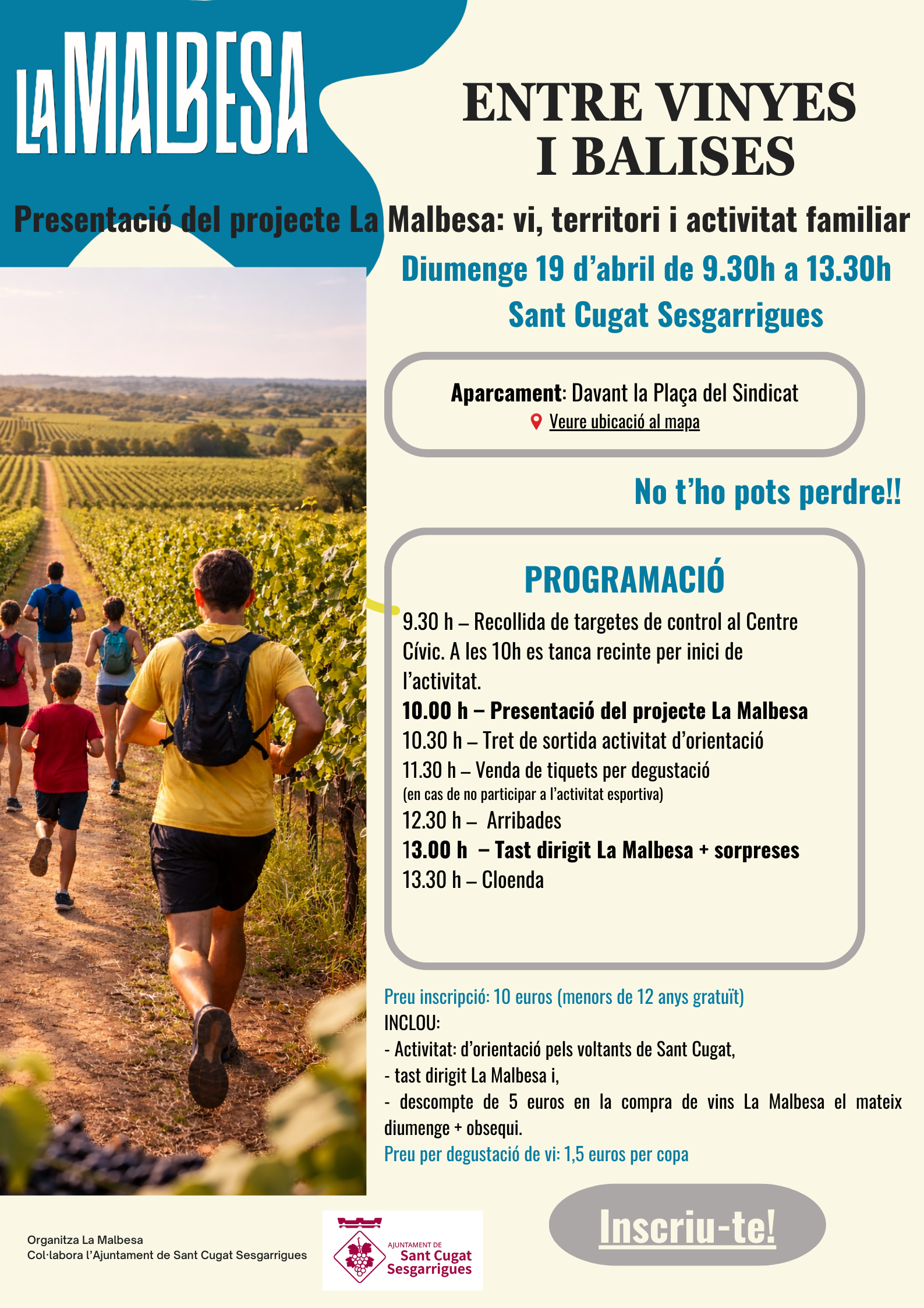 LA MALBESA- ENTRE VINYES I BALISES -  SANT CUGAT SESGARRIGUES